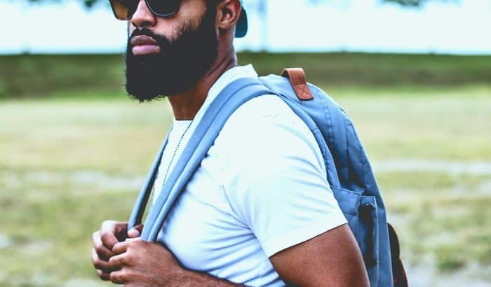 full beard black man
