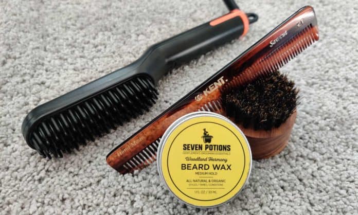 how straighten beard featured