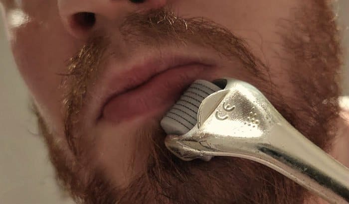 how to dermaroll the beard