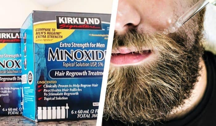 kirkland minoxidil to fix pube beard