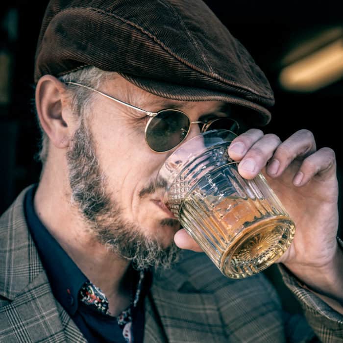 patchy salt and pepper beard style