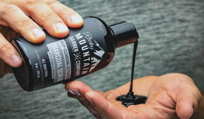 rocky mountain barber company beard exfoliating scrub
